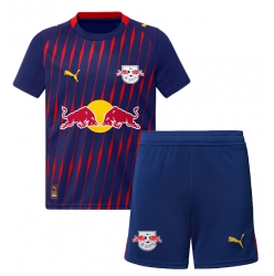 Fotbollsset Barn RB Leipzig Bortatröja 2025-26 Mini-Kit Kortärmad (+ korta byxor)
