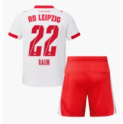 Fotbollsset Barn RB Leipzig David Raum #22 Hemmatröja 2025-26 Mini-Kit Kortärmad (+ korta byxor)