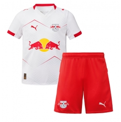 Fotbollsset Barn RB Leipzig Hemmatröja 2025-26 Mini-Kit Kortärmad (+ korta byxor)