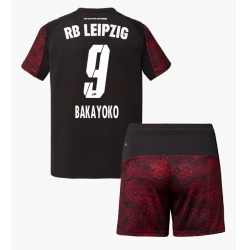 Fotbollsset Barn RB Leipzig Johan Bakayoko #9 Tredje Tröja 2025-26 Mini-Kit Kortärmad (+ korta byxor)