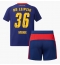 Fotbollsset Barn RB Leipzig Timo Werner #36 Bortatröja 2025-26 Mini-Kit Kortärmad (+ korta byxor)