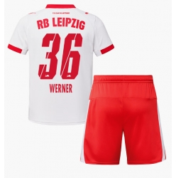 Fotbollsset Barn RB Leipzig Timo Werner #36 Hemmatröja 2025-26 Mini-Kit Kortärmad (+ korta byxor)