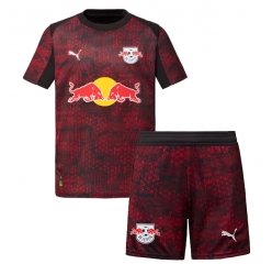 Fotbollsset Barn RB Leipzig Tredje Tröja 2025-26 Mini-Kit Kortärmad (+ korta byxor)