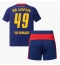 Fotbollsset Barn RB Leipzig Yan Diomande #49 Bortatröja 2025-26 Mini-Kit Kortärmad (+ korta byxor)