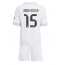 Fotbollsset Barn Real Madrid Arda Guler #15 Hemmatröja 2025-26 Mini-Kit Kortärmad (+ korta byxor)