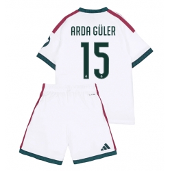 Fotbollsset Barn Real Madrid Arda Guler #15 Hemmatröja 2026-27 Mini-Kit Kortärmad (+ korta byxor)