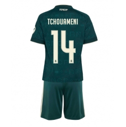 Fotbollsset Barn Real Madrid Aurelien Tchouameni #14 Bortatröja 2026-27 Mini-Kit Kortärmad (+ korta byxor)