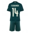 Fotbollsset Barn Real Madrid Aurelien Tchouameni #14 Bortatröja 2026-27 Mini-Kit Kortärmad (+ korta byxor)