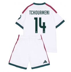 Fotbollsset Barn Real Madrid Aurelien Tchouameni #14 Hemmatröja 2026-27 Mini-Kit Kortärmad (+ korta byxor)