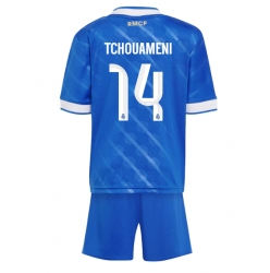 Fotbollsset Barn Real Madrid Aurelien Tchouameni #14 Tredje Tröja 2025-26 Mini-Kit Kortärmad (+ korta byxor)