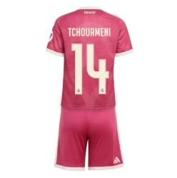 Fotbollsset Barn Real Madrid Aurelien Tchouameni #14 Tredje Tröja 2026-27 Mini-Kit Kortärmad (+ korta byxor)