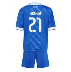 Fotbollsset Barn Real Madrid Brahim Diaz #21 Tredje Tröja 2025-26 Mini-Kit Kortärmad (+ korta byxor)