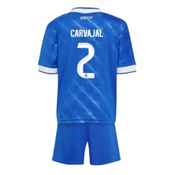 Fotbollsset Barn Real Madrid Daniel Carvajal #2 Tredje Tröja 2025-26 Mini-Kit Kortärmad (+ korta byxor)
