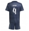 Fotbollsset Barn Real Madrid David Alaba #4 Bortatröja 2025-26 Mini-Kit Kortärmad (+ korta byxor)