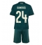 Fotbollsset Barn Real Madrid Denzel Dumfries #24 Bortatröja 2026-27 Mini-Kit Kortärmad (+ korta byxor)