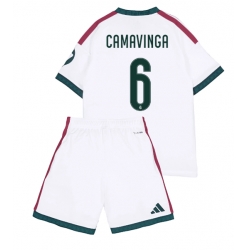 Fotbollsset Barn Real Madrid Eduardo Camavinga #6 Hemmatröja 2026-27 Mini-Kit Kortärmad (+ korta byxor)