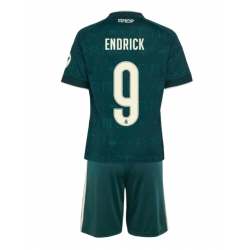 Fotbollsset Barn Real Madrid Endrick #9 Bortatröja 2026-27 Mini-Kit Kortärmad (+ korta byxor)