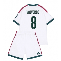 Fotbollsset Barn Real Madrid Federico Valverde #8 Hemmatröja 2026-27 Mini-Kit Kortärmad (+ korta byxor)