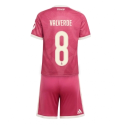 Fotbollsset Barn Real Madrid Federico Valverde #8 Tredje Tröja 2026-27 Mini-Kit Kortärmad (+ korta byxor)