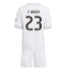 Fotbollsset Barn Real Madrid Ferland Mendy #23 Hemmatröja 2025-26 Mini-Kit Kortärmad (+ korta byxor)