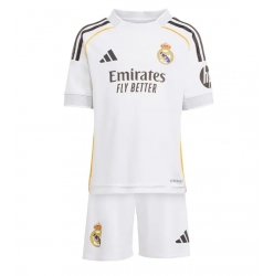 Fotbollsset Barn Real Madrid Hemmatröja 2025-26 Mini-Kit Kortärmad (+ korta byxor)