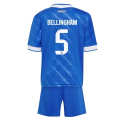 Fotbollsset Barn Real Madrid Jude Bellingham #5 Tredje Tröja 2025-26 Mini-Kit Kortärmad (+ korta byxor)