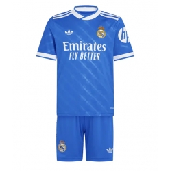 Fotbollsset Barn Real Madrid Tredje Tröja 2025-26 Mini-Kit Kortärmad (+ korta byxor)