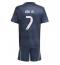 Fotbollsset Barn Real Madrid Vinicius Junior #7 Bortatröja 2025-26 Mini-Kit Kortärmad (+ korta byxor)