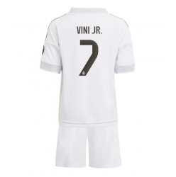 Fotbollsset Barn Real Madrid Vinicius Junior #7 Hemmatröja 2025-26 Mini-Kit Kortärmad (+ korta byxor)