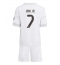 Fotbollsset Barn Real Madrid Vinicius Junior #7 Hemmatröja 2025-26 Mini-Kit Kortärmad (+ korta byxor)