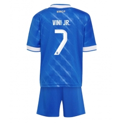 Fotbollsset Barn Real Madrid Vinicius Junior #7 Tredje Tröja 2025-26 Mini-Kit Kortärmad (+ korta byxor)