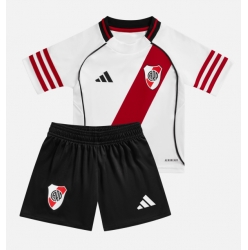 Fotbollsset Barn River Plate Hemmatröja 2025-26 Mini-Kit Kortärmad (+ korta byxor)