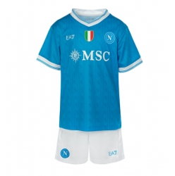 Fotbollsset Barn SSC Napoli Hemmatröja 2025-26 Mini-Kit Kortärmad (+ korta byxor)