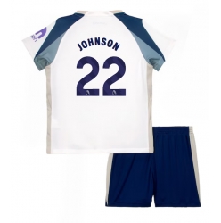 Fotbollsset Barn Tottenham Hotspur Brennan Johnson #22 Hemmatröja 2025-26 Mini-Kit Kortärmad (+ korta byxor)