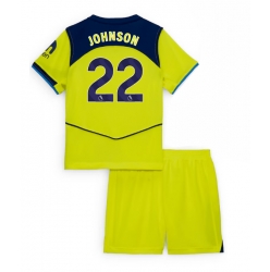 Fotbollsset Barn Tottenham Hotspur Brennan Johnson #22 Tredje Tröja 2025-26 Mini-Kit Kortärmad (+ korta byxor)