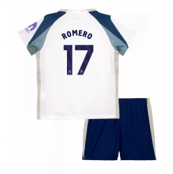 Fotbollsset Barn Tottenham Hotspur Cristian Romero #17 Hemmatröja 2025-26 Mini-Kit Kortärmad (+ korta byxor)