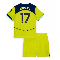 Fotbollsset Barn Tottenham Hotspur Cristian Romero #17 Tredje Tröja 2025-26 Mini-Kit Kortärmad (+ korta byxor)