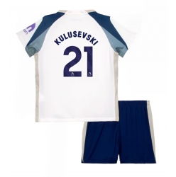 Fotbollsset Barn Tottenham Hotspur Dejan Kulusevski #21 Hemmatröja 2025-26 Mini-Kit Kortärmad (+ korta byxor)