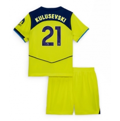 Fotbollsset Barn Tottenham Hotspur Dejan Kulusevski #21 Tredje Tröja 2025-26 Mini-Kit Kortärmad (+ korta byxor)