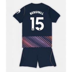 Fotbollsset Barn Tottenham Hotspur Lucas Bergvall #15 Bortatröja 2026-27 Mini-Kit Kortärmad (+ korta byxor)