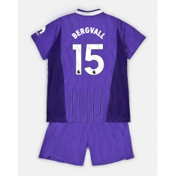 Fotbollsset Barn Tottenham Hotspur Lucas Bergvall #15 Tredje Tröja 2026-27 Mini-Kit Kortärmad (+ korta byxor)