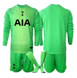 Fotbollsset Barn Tottenham Hotspur Målvakt Hemmatröja 2025-26 Mini-Kit Långärmad (+ korta byxor)