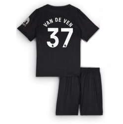 Fotbollsset Barn Tottenham Hotspur Micky van de Ven #37 Bortatröja 2025-26 Mini-Kit Kortärmad (+ korta byxor)