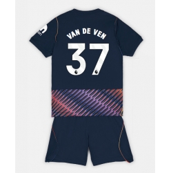 Fotbollsset Barn Tottenham Hotspur Micky van de Ven #37 Bortatröja 2026-27 Mini-Kit Kortärmad (+ korta byxor)