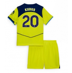 Fotbollsset Barn Tottenham Hotspur Mohammed Kudus #20 Tredje Tröja 2025-26 Mini-Kit Kortärmad (+ korta byxor)