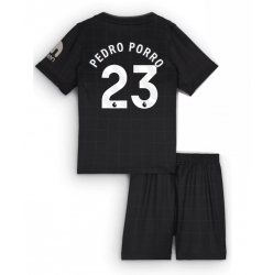 Fotbollsset Barn Tottenham Hotspur Pedro Porro #23 Bortatröja 2025-26 Mini-Kit Kortärmad (+ korta byxor)