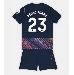 Fotbollsset Barn Tottenham Hotspur Pedro Porro #23 Bortatröja 2026-27 Mini-Kit Kortärmad (+ korta byxor)