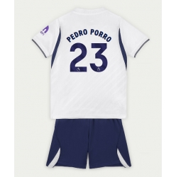 Fotbollsset Barn Tottenham Hotspur Pedro Porro #23 Hemmatröja 2026-27 Mini-Kit Kortärmad (+ korta byxor)