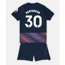 Fotbollsset Barn Tottenham Hotspur Rodrigo Bentancur #30 Bortatröja 2026-27 Mini-Kit Kortärmad (+ korta byxor)
