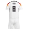 Fotbollsset Barn Tyskland Toni Kroos #8 Hemmatröja EM 2024 Mini-Kit Kortärmad (+ korta byxor)